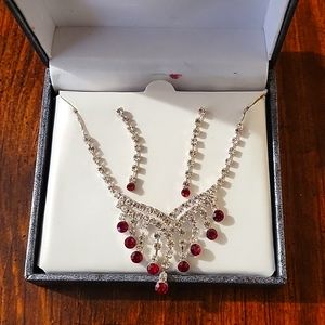 Necklace and Earrings matching set.